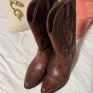Brown Cowgirl Boots By COCONUTS